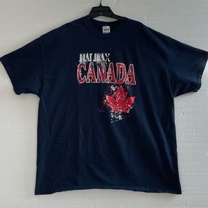 NEW Halifax, Canada, Navy/red, Short Sleeve T-Shirt, Size 2XL
